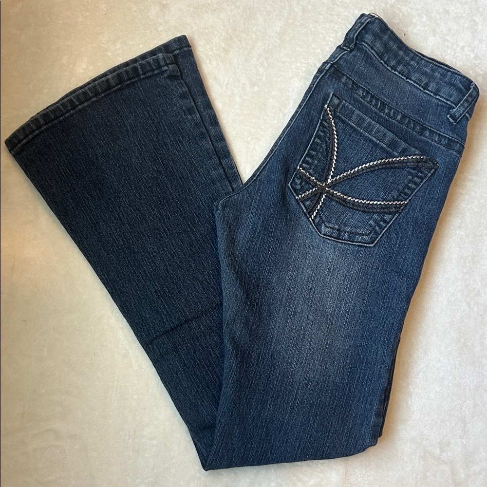 Rue21 Dark Blue Boot Cut Jeans Size 0s